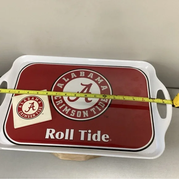 Alabama Crimson Tide College Football Melamine Serving Tray - Roll Tide - Rare - Picture 9 of 11